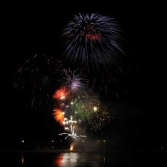 Festivités nocturnes dans les Landes